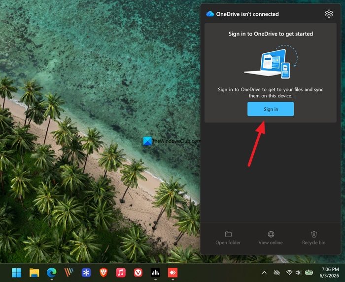 OneDrive Sign-in
