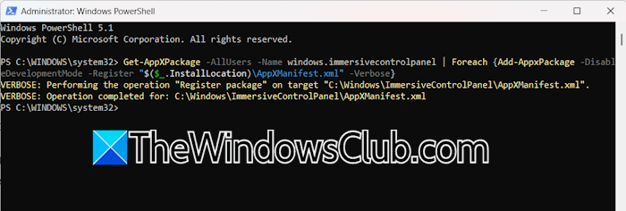 Re-register Windows 11 Settings Re-register Windows 11 Settings