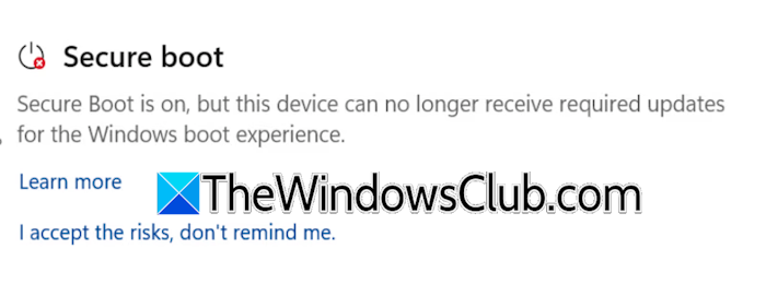 This device no longer receive required updates