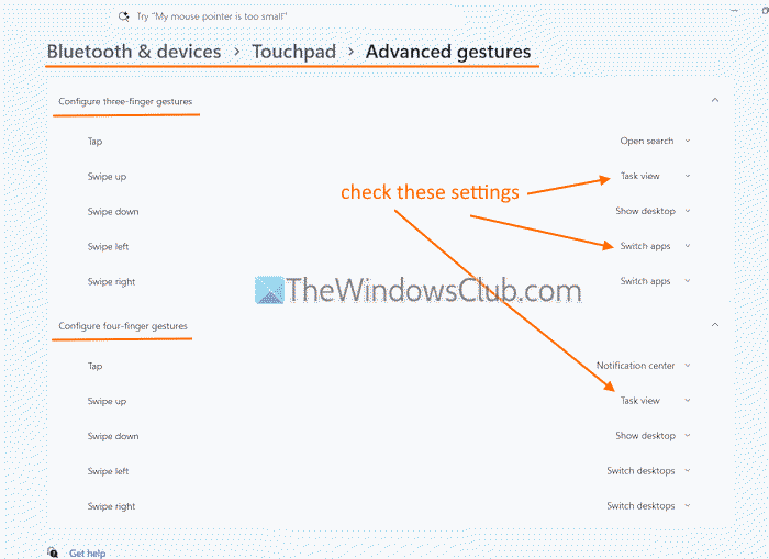 check touchpad advanced gestures check touchpad advanced gestures