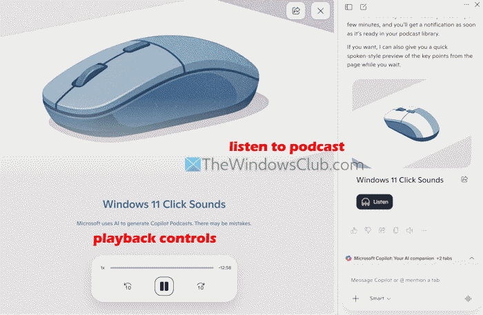 listen to audio podcast copilot listen to audio podcast copilot