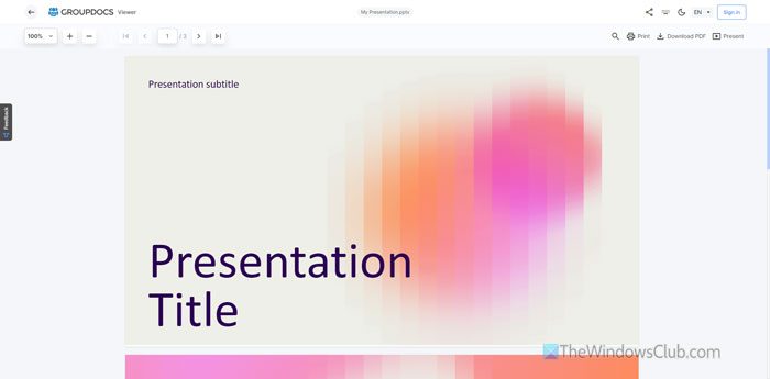 How to open PPT without PowerPoint