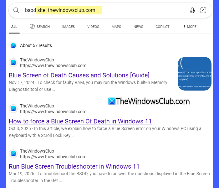 Advanced Search Operators