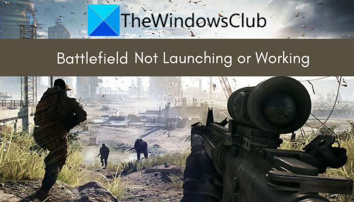 Battlefield not launching or working on Windows PC
