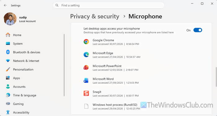 ChatGPT Dictate not working