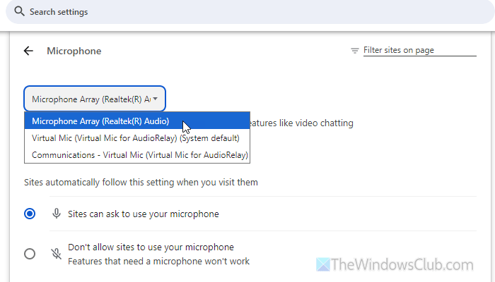 ChatGPT Dictate not working