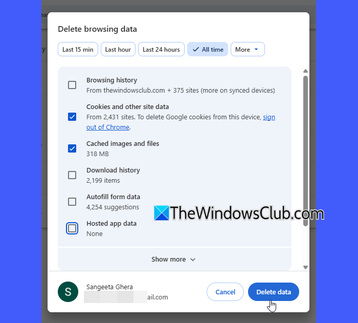 Clear Cache and Cookies in Chrome Clear Cache and Cookies in Chrome