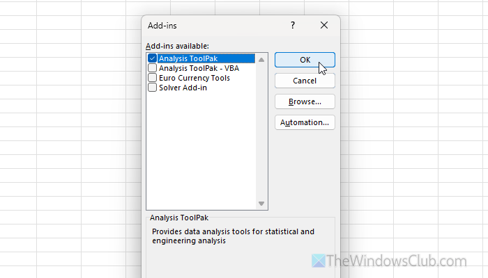 Formula Auditing in Excel not seen or working