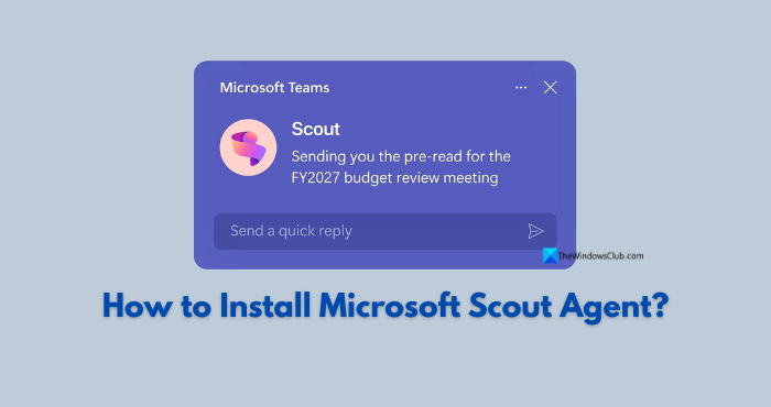 Install Microsoft Scout Agent