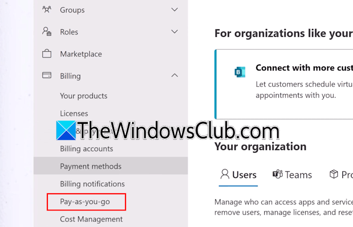 Microsoft Copilot Pay as you go