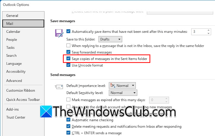 Microsoft Outlook Mail Settings Microsoft Outlook Mail Settings