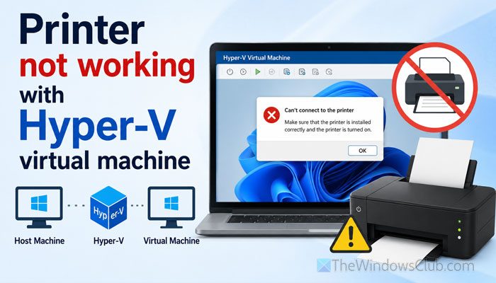 Printer not working with Hyper-V virtual machine Printer not working with Hyper-V virtual machine