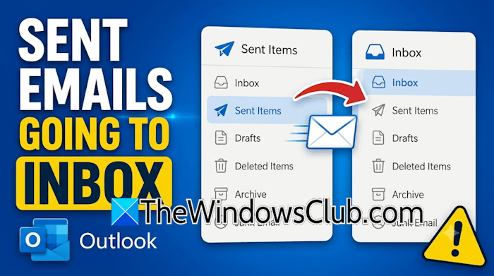 Sent emails going to Inbox in Outlook Sent emails going to Inbox in Outlook