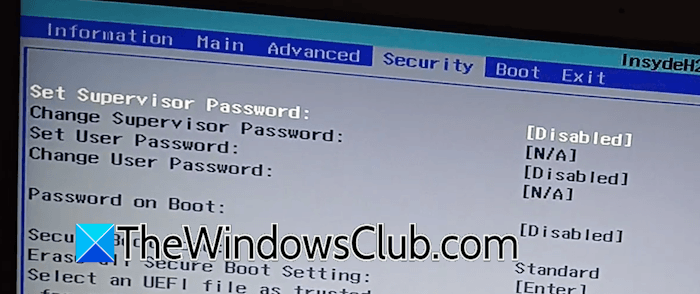 Set Supervisor Password Acer BIOS Set Supervisor Password Acer BIOS