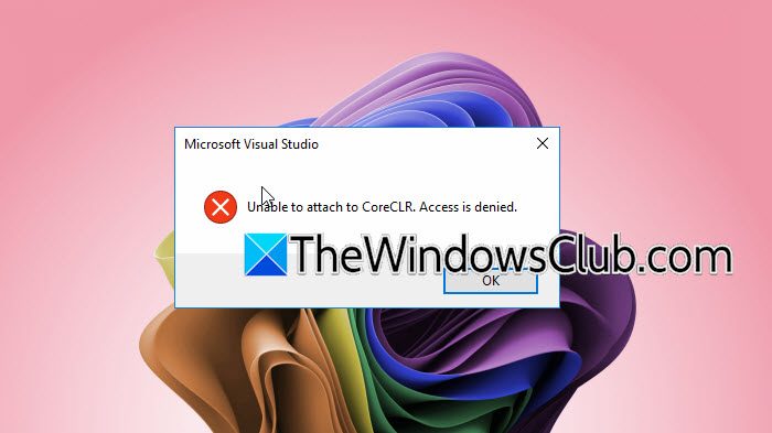 Visual Studio Unable to attach to process. Access is denied Visual Studio Unable to attach to process. Access is denied