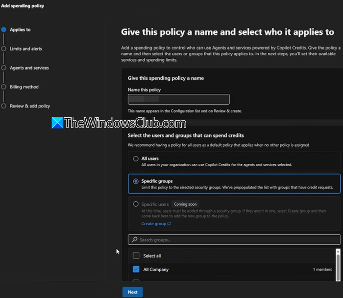 Who the policy should apply to Who the policy should apply to