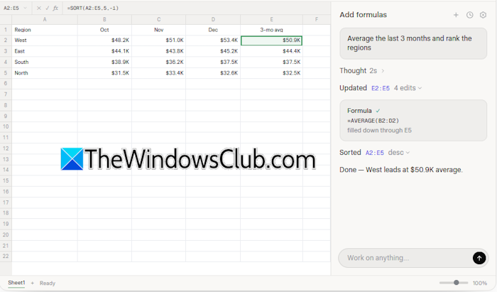 Writing formulas with Grok AI in Excel Writing formulas with Grok AI in Excel