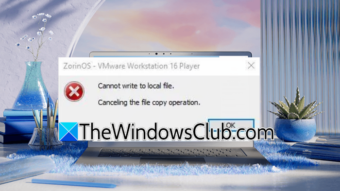 Cannot write file to virtual machine, canceling the file copy operation Cannot write file to virtual machine, canceling the file copy operation
