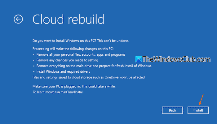 cloud rebuild data loss warning cloud rebuild data loss warning