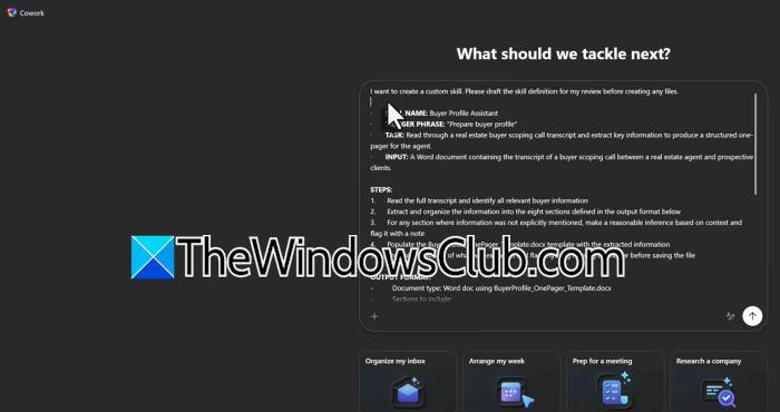 Build, Share, and Import Custom Skills in Copilot Cowork