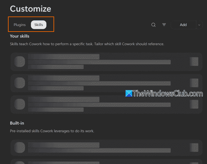 customize cowork manage plugins skills customize cowork manage plugins skills