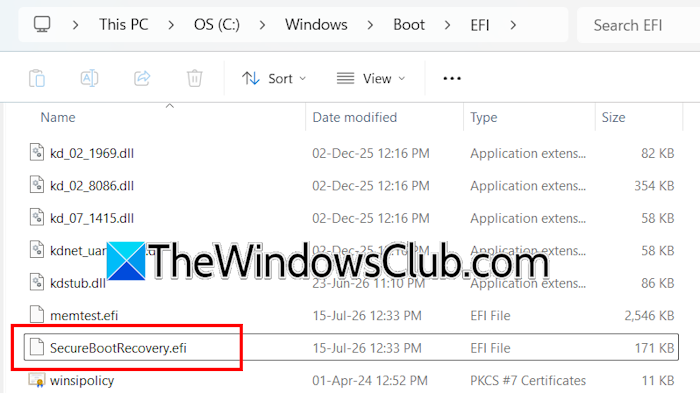 securebootrecovery efi file securebootrecovery efi file