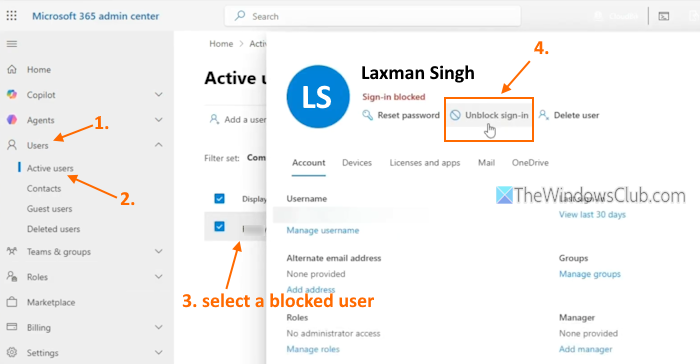 unblock sign-in microsoft 365 admin center unblock sign-in microsoft 365 admin center
