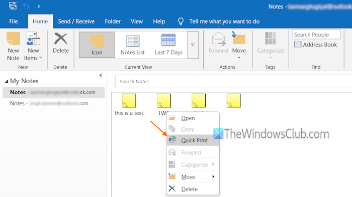use quick print option