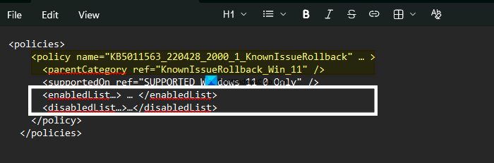 ADMX file