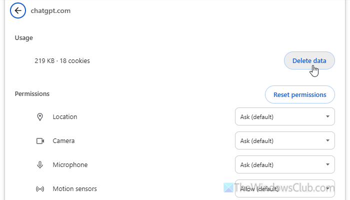 ChatGPT not working on mobile data