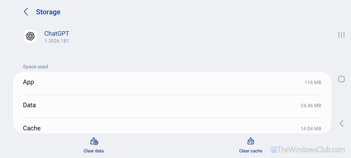 ChatGPT showing blank screen