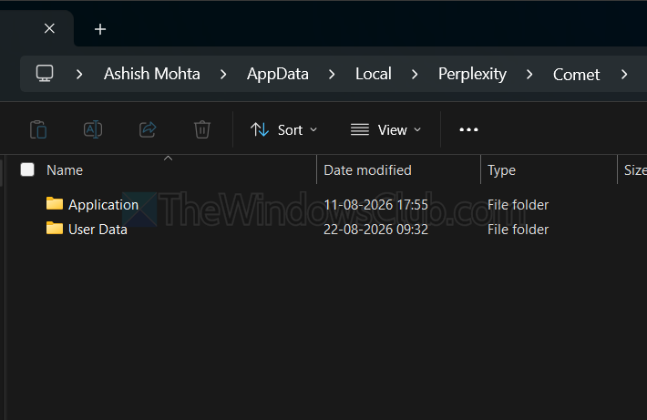 Comet User Data