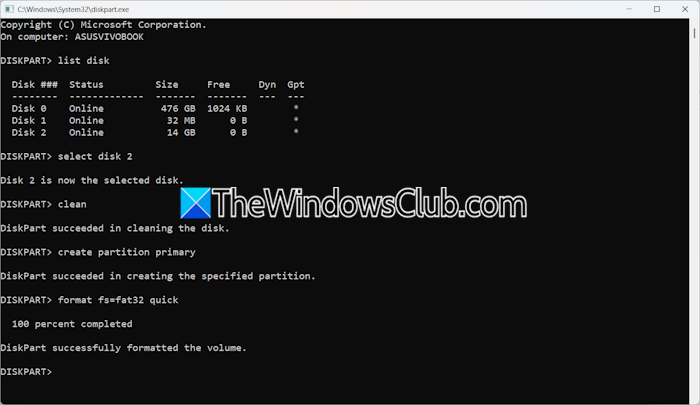 Format USB disk with cmd Format USB disk with cmd