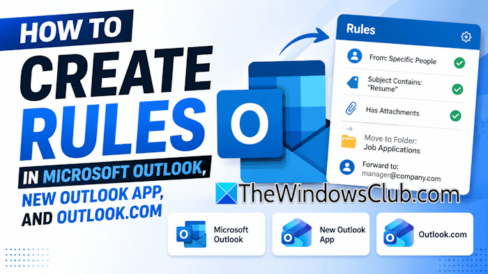 How to create rules in Outlook