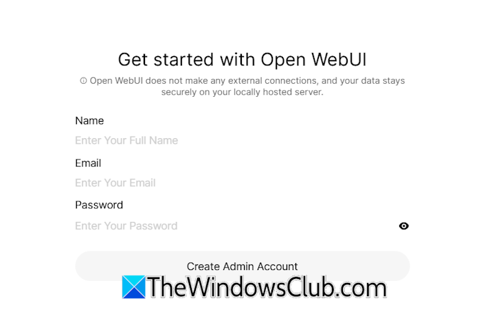 Open WebUI getting started