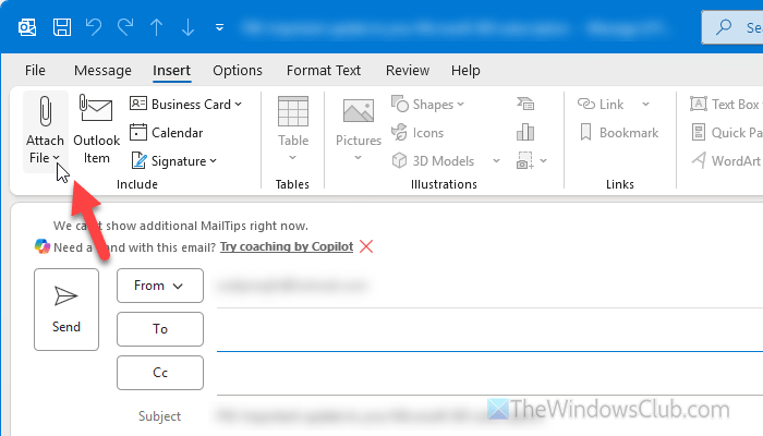 Outlook removes attachments when replying