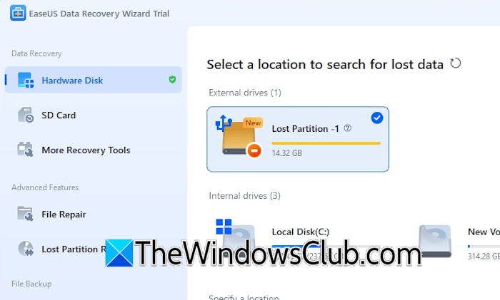 Recover data from lost partition Recover data from lost partition