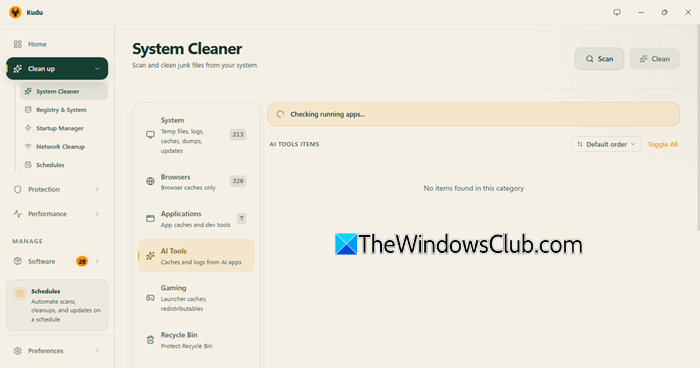 System Cleaner Scan in progress