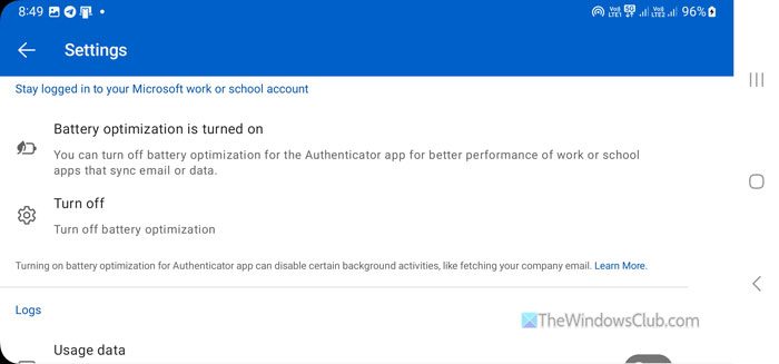 The account you're trying to add is not valid at this time