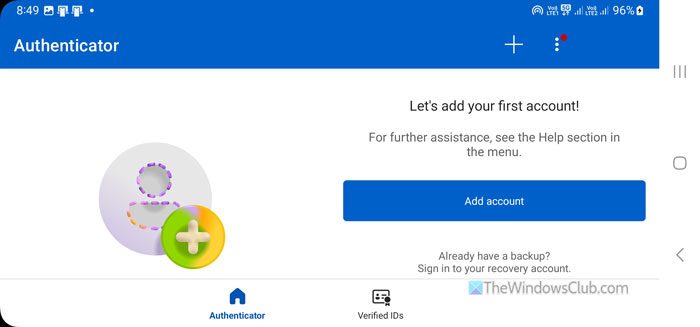 The account you're trying to add is not valid at this time