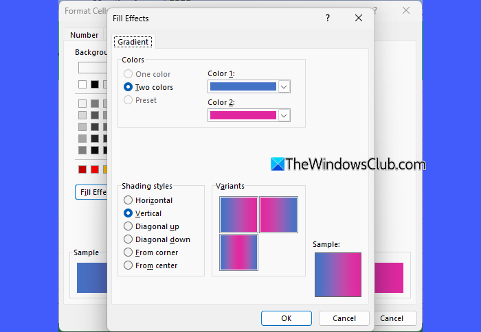 Use Gradient Fill