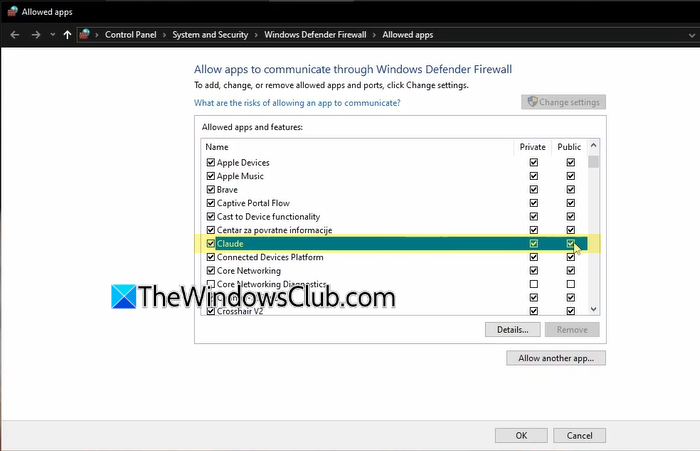 allow or block a program in Windows Firewall allow or block a program in Windows Firewall