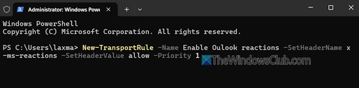 enable reactions exchange online powershell enable reactions exchange online powershell