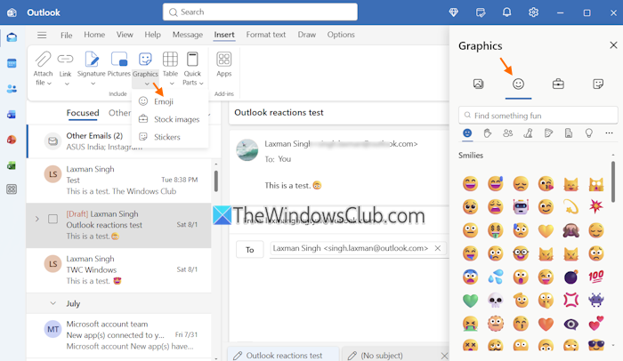 insert emoji outlook insert emoji outlook