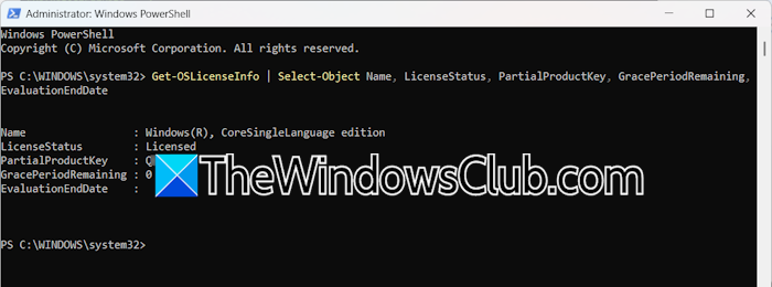 Get-OSLicenseInfo Windows license Get-OSLicenseInfo Windows license