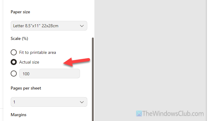 Header and footer not printing in Windows 11