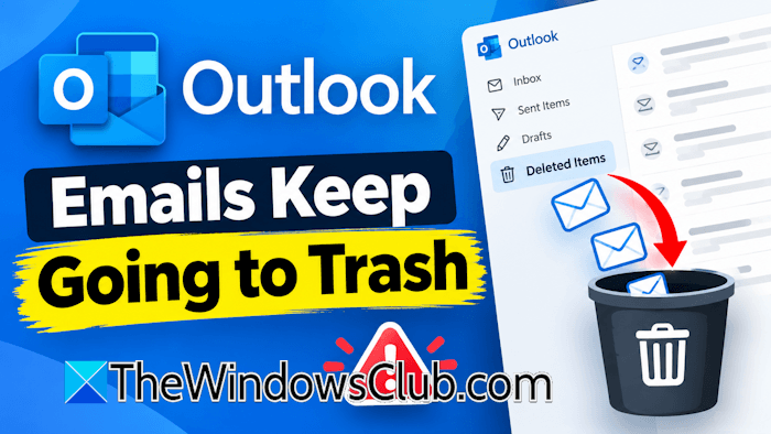Outlook emails keep going to trash