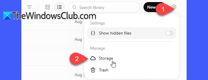 Storage option ChatGPT Storage option ChatGPT