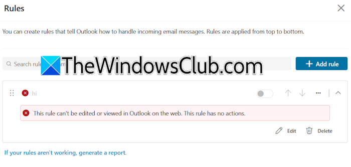 View client side rule in New Outlook View client side rule in New Outlook
