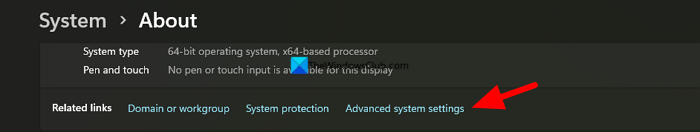 advanced system settings
